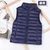 Womens Down Parkas Ultralight Winter Jacket Sleeveless White Duck Feather Warm Waistcoat Vest Outerwear Coats for Woman Packable 221118