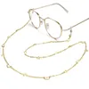 Chaînes de lunettes Mode Or Rose Lunettes Chaîne Lunettes De Soleil Collier Masque Longe Simple Creux Étoile Lune Bijoux pour Femmes 221119