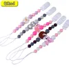 PACIFIER HOLDER CLIPS# SILICONE TEETHING PACIFIER CLIPS Baby Pacifier Chain Silicone Loose Beads Variation Animal Cartoon Molar Teether Toy Gift 221119