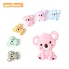 Baby Teethers Toys Keep Grow 10pcs koala Silicone beads Teether Accessories DIY silicone Bead Teething Necklace Self Made Gifts 221119