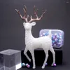 Рождественские украшения хрустальные оленя оленя декор лосей на статуэтках статуя животных для домашних подарков