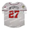 College Baseball trägt Vintage 1995 World Series Baseball Jersey Chipper Jones Deion Sanders Greg 31 Maddux Fred McGriff Bobby Cox Tom Glavine Javy Lopez John