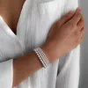 Charme Wholale Lucky 14k Gold Breads cheios de pulseiras empilháveis ​​Minimalista de pulseira de miçangas