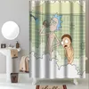 Rideaux de douche dessin animé Super salle de bain tissu imperméable crâne de sucre 221118