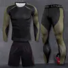 Erkekler Kış Kışları Erkekler Jogging Wear Termal iç çamaşırı seti marka sıkıştırma tayt tozlukları sıcak koşu giyim erkekler uzun Johns 3xl T221017