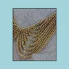 Chokers Fashion Mti Layer Chain Tassel Necklace Gold Color False Collar Choker Necklaces For Women Girls Jewelry Drop Delivery Pendan Dhncz