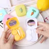 Lens Clothes 1PC Cute Travel Kit Pocket Mini Contact Case Easy Carry Mirror es Box Container 221119