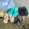 Flip flop Femmes Summer Corée Fashion Fashion Clip Foot Home Home Indoor Anti Slip Flat Bottom Wath Bath Sandals Sandals J220716