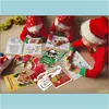 Decorazioni natalizie Decorazioni natalizie Libri da colorare Bomboniere per bambini Calze natalizie Sacchetti regalo Stuffer Filler Fun Holiday S Dhitb