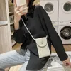 Abendtaschen Damen Schulter Messenger Mini Damen Gewebte Schnalle Kleingeld Geldbörse Mädchen Handy Mode Lässige Handtasche