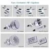 2021 Cryolipolysis Gordura Congelada Máquina Emagrecimento 40K Ultrassom Crioterapia Rosto Corpo RF 6 Pads Lipo Laser