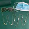 Bril in de bril Zonnebrillen Maskeerketens voor vrouwen Acryl Pearl Crystal Lanyard Glass Mode Sieraden Groothandel 221119