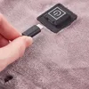 Одеяла USB электрическое одеяло мягкое нагревание теплее контроллер синхронизации температуры 180x80 см розовый