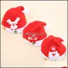 Christmas Decorations Cartoon Christmas Hat Santa Snowman Reindeer Caps Kids Decorations Festive Supplies Drop Delivery Home Garden P Dh1N3