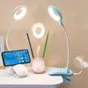 Tafellampen lamp led bureau touch clip studie opvouwbare lees eye protection nacht licht bureaublad USB oplaadbaar 2023