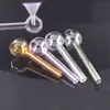 Glas-Ölbrenner-Rohre, 4 Zoll, 30 mm, Kugel-Handpfeife mit Trichter, praktisches Füllen, Dab-Stroh, Öl-Rig-Glaspfeife