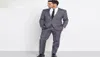 Uomini grigi affari personalizzati in abiti da ballo di matrimonio Wear Man Blazer Terno Masculino8972149