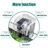 Filtration chauffage cascade accrocher sur pompe à oxygène externe filtre à eau qualité de l'eau pure pour petit aquarium aquarium aquarium rond aquarium 221119