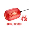 Hängslampor kinesiska keramiska grand porslin röda lyktor lätt entré balkong gångslampa festlig