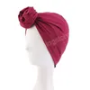 Elegante Retro-Turban-Mütze für Damen, Baumwoll-Stirnband, muslimisches Kopftuch, Beanie-Mütze, Haarabdeckungskappen, afrikanische Kopfwickel, Motorhaube