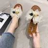 Use Fairy Style Summer 2021 New Moda Small Scel Slippers Slippers Non Slip e Versátil Butterfly Red Slippers Cool J220716