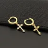 Pendientes brillantes Unisex de moda para hombres y mujeres, pendientes cruzados de moissanita de plata esterlina S925, bonito regalo para amigos