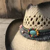 Berets Women Hollow Western Cowboy Hat Summer Lady Boater Sombrero Hombre Fascinator Tassel Sunbonnet Sun