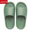 ASIFN Home Par Flippers Sandálias da moda confortáveis ​​Mulher chinelos macios de solo Antislip Solas grossas EVA Integrated Shoes J220716