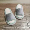 Floor Dweiling Floor Tiles Lazy Slippers Solid Color Simple Wipeable Sweep Wooden Cleaning Slippers Men And Women