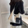 Sacs Sac en toile pour femmes 2023 nouvelle tendance à la main simple grande capacité bandoulière simple épaule sous les bras Sacs à main