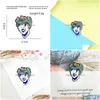 Pins Brooches Cartoon Witch Brooch Colorf Butterfly Enamel Pin Wholesale Creative Metal Badges Jewelry Small Women Accessories Drop Dhjqk