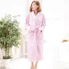 Indumenti da notte da uomo 2022 Coral Fleece Robe Men Nightwear Inverno Spessa Camicia da notte Coppia Kimono Accappatoio Abito Soft Intimo Lingerie