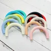 Baby Teethers Toys 5pcs Silicone U Type For Teether Teething Colorful SIlicone Handmaking DIY Necklace Accessories 221119