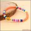 Bedelarmbanden polymeer klei kralenarmbanden voor vrouwen kwaadaardige blauwe oog vriendschap handgemaakte sieraden geschenken 4 mm kralen drop levering dh65q