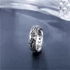 Silver Skull Men's Ring Gothic Demon Head Fashion Accessories