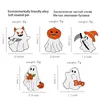 Broches de jóias de desenhos animados Halloween Day Pumpkin Ghost Alloy Paint Broche Metal Pin