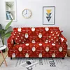 Stuhlabdeckungen Frohe Weihnachten Sofa Cover Home Decor Cartoon Santa Claus Elastiz