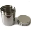 Storage Bottles Stainless Steel Tank Coffee Beans And Tea Sealed With Lid For Kitchen Dry Food Herbs - Medium 12 O