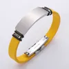 Stainless Steel Silicone Bracelet Customized Can Be Engraved