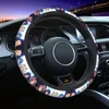 Steering Wheel Covers Kawaii Sailors Moon Cover For Women Anti-slip Japanese Manga Protector Fit 37-38cm Car Accessories