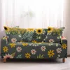 Stol täcker blommönster elastiska slipcovers soffa Universal Cover Stretch Sectional Couch Sunflower för vardagsrummet