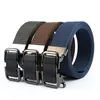 Belts Canvas Automatic Buckle Waisband Men's Casual Business Jeans Trousers Girdle Luxury Fashion High Quality Youth Nylon Belt