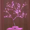 مصابيح شجرة LED الإبداعية مليئة بالنجوم هدية عيد الميلاد تنجيد الجدول مصابيح الجدول