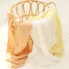 Sleeping Bags 6 Layers Bamboo Cotton Baby Receiving Blanket Infant Kids Swaddle Wrap Warm Quilt Bed Cover Muslin 221119