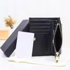 7A genuine leather short wallet single zipper wallets Fashion women clutch wallet lady ladies long classical Snap fastener purse with orange box card 13cm