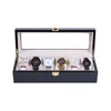 Bekijk dozen 6/10/12 slots Horloge Opslag Boxlight Luxe high-end zwarte koolstofvezel Verf doos kijkdoos opbergdoos displaybox