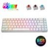 RK68 RK855 RGB Wireless 65 Compact Mechanical Keyboard 68 Keys 60 Bluetooth Swappble Gaming Keyboard swap Switches 210610