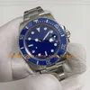 7 Kleur Horloges Horloge Mannen 40mm Blauwe Wijzerplaat Lichtgevende Keramische Bezel Roestvrij Stalen Armband BPF Cal.2813 Beweging Automatische mechanische Bp Horloges