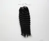 Micro Micro Micro Nenhum Remy Nano Ring Links Human Curly Hair Extensions 10quot26quot 10Gs 100G2219763