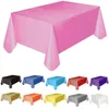 Noeuds papillon grand rectangle en plastique couverture de table chiffon essuyer les couvertures de nappe de fête